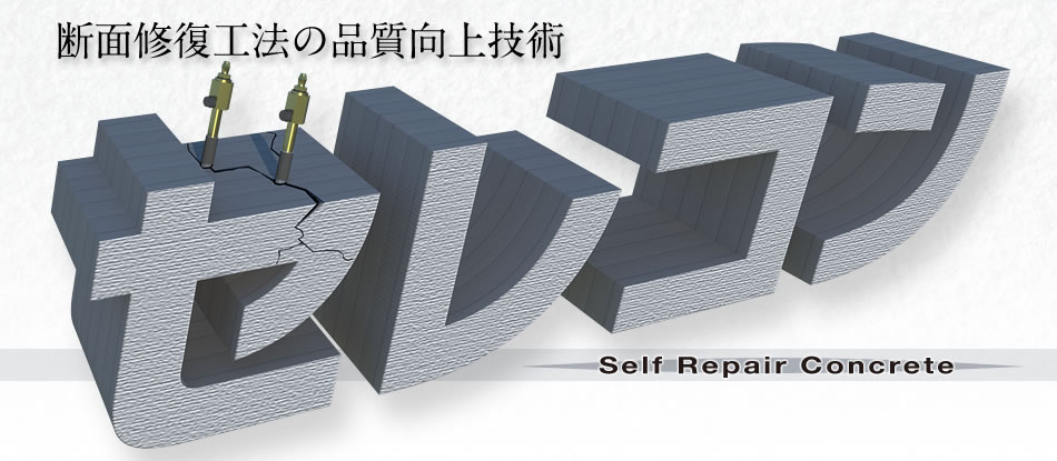 断面修復工法の品質向上技術 セレコン Self Repair Concrete